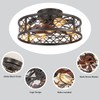MeZeYo Farmhouse Ceiling Fans with Lights Remote Control,6 Speed Reversible