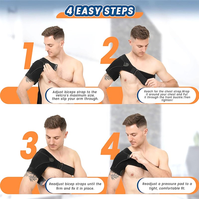 YIKANGHENG Shoulder Brace, Adjustable Large Size Shoulder Support for Men