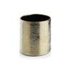 WGVI Gold Etched Ceramic Cylinder Vase Width 3.75" Height 4",