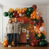 Fall Thanksgiving Balloons Garland Arch Kit dark green Ruby red