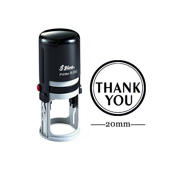 Printtoo Thank You Round Self Inking Thank You Stamp 20mm
