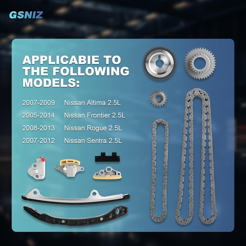 GSNIZ 13028-6N20A Engine Timing Chain Repair Kit Compatible with Nissan