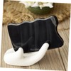 Baluue 2pcs Body Gua Massage Tools Natural Black Buffalo Horn