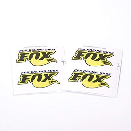 4PCS PVC Fox Shock Absorber Sticker Decal for 1/7 Traxxas Unlimited Desert Racer UDR (Yellow)