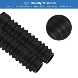 Bellows Moped, Fork Protection Motorcycle Dust Protection, Fork Bellows Rubber, Motorcycle Fork Cover Front, Fork Cover Gaiters for Mopeds Whose Front Fork Does Not Exceed