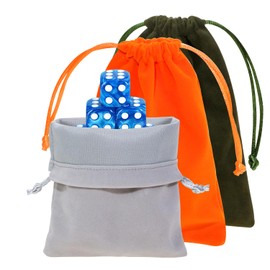 Mini Skater Velvet Drawstring Gift Bags for Christmas Wedding Party Favor Bags Small Jewelry Pouches Soft Velvet Cloth Holiday Present Bags, Pack of 3 (Dark Green, Orange, Grey)