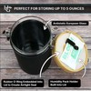 Herb Guard Airtight Jar with Built-in Hygrometer and Glass Jar