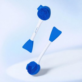 medicube Cepillo Multiusos para Poros Y Aplicador de Mascarillas Faciales | Cepillo de Silicona 4 en 1 para Limpieza Profunda de Poros, Aplicación de Mascarillas Y Masaje Facial Suave | Herramienta De