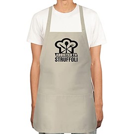 Press Fans - ADDICTED TO STRUFFOLI Apron for Men, Women with 2 Pockets - Adjustable Neck Strap, Chef BBQ Kitchen Cooking Apron o76