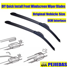 PEJIEDAS 3 x OEM Wiper Blades, Replacement Wiper Blades for 2014-2018 Subaru Forester, 2015-2019 Subaru Outback (26“ & 17” Front Wipers + 14” Rear Wiper Blades)