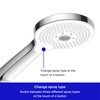 Duravit Universal Shower Head, Handheld Shower Head with 3jet Types