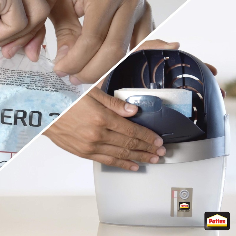 Pattex Aero 360º Dehumidifier, Ultra-Absorbent Room Dehumidifier, Helps Avoid Condensation,
