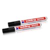 2x Edding 3000 permanent markers, black 1.5 mm - 3