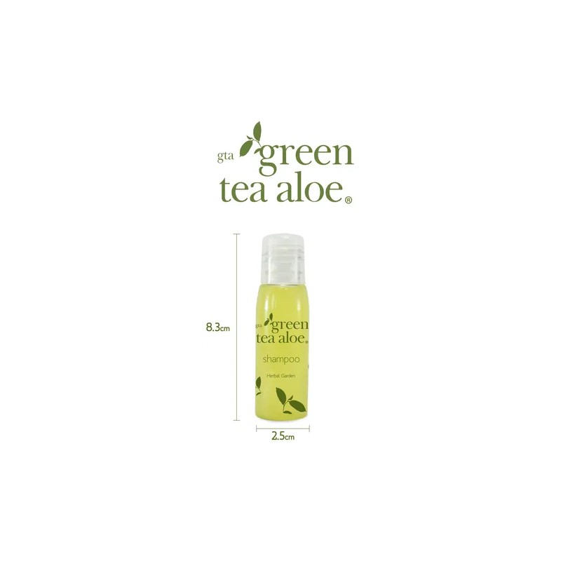 Shampoo 25 Ml Green Tea Aloe, Amenidades Hoteleras, 144 Pz