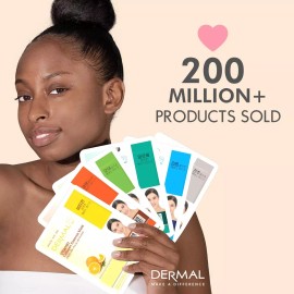DERMAL 32 Combo A+B Set Collagen Essence Korean Face Mask - Hydrating and Sooth