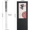 Premium Reusable Titanium-Plated Stainless Steel Chopsticks Set – Ideal Japanese