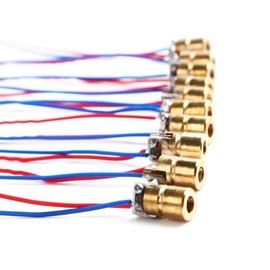 3V and 5V adjustable laser tube laser head, copper head, 6MM outer diameter diode, red dot laser module 10PCS