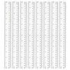 Pack of 8 Rulers 30 cm - 30 cm Transparent