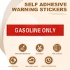 sourcing map Gasoline Only Sticker Self-Stick GASOLINE ONLY Marker Warning