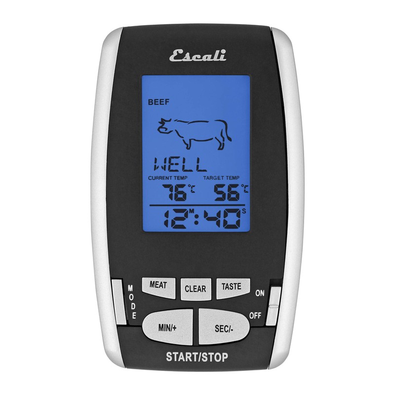Escali DHRW1 Wireless BBQ/Meat/Fish Thermometer, 200 Foot/ 65 Meter Range,