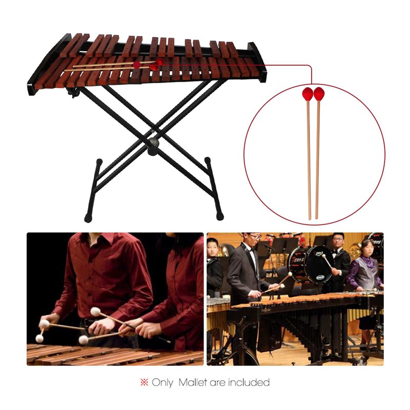 Middle Marimba Stick Mallets Xylophone Glockensplel Mallet with Beech Handle