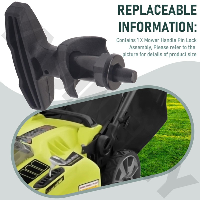 YAQINGMY 40V Lawnmower Handle Pin Lock Compatible with Ryobi 40
