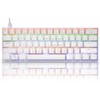 HUO JI 60% Wired Mechanical Keyboard Compact, 61 Keys Brown