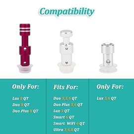 2 Pack Float Valve - ZYLONE Replacement Parts with 6 Sealer Gasket, Silicone Caps for Pressure Cooker Duo/Duo Plus/Lux 8 QT ( 6 Silicone Caps)