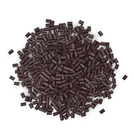 YTBYT 500 Pcs Hair Extensions Micro Rings Links Beads Silicone Lined Copper Ring 3.5 mm Hair Beads for Hair Extensions (3.5mm Brown)