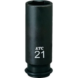 Kyoto Machine Tools (KTC) Impact Wrench Socket BP3L07TP Opposite Side Dimensions: 7 x Insertion Angle: 9.5 x Total Length: 2.2 inches (55 mm), Deep Thin Wall