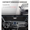 Pigenius Windshield Sun Shade for Genesis GV80 SUV 2021-2025 Front