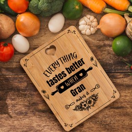 Gran Gifts, Birthday Gifts for Gran, Gran Birthday Gifts -Engraved Bamboo Cutting Board- Mothers Day Gifts for Gran, Gran Gifts for Birthday, Granny Gifts, Christmas Birthday Presents for Gran