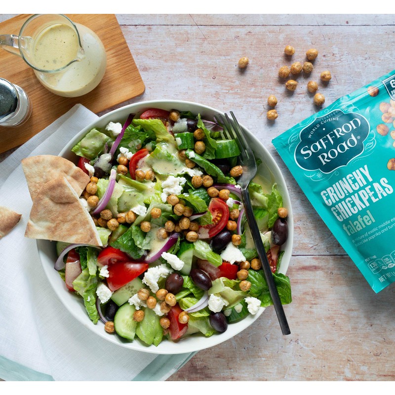 Saffron Road Organic Crunchy Chickpea Snacks-Gluten Free, Non-GMO, Halal, Kosher,