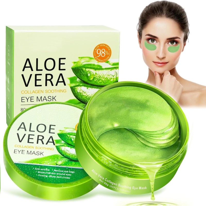 Parches de ojos Aloe Vera 60 Piezas, Parches para las