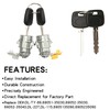 ZLPTEAM Left Right Side Door Lock Cylinder with key for