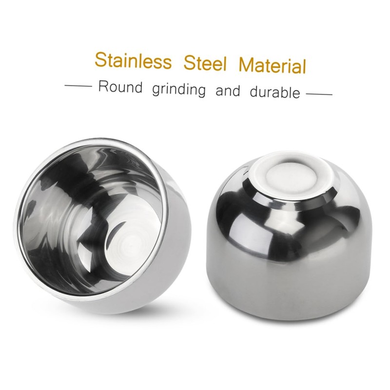 TOVINANNA Shaving Bowl for Men Stainless Steel Shaving Soap Cup