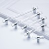 BonKuDoo 5 Pack Glass Drawer Pulls Crystal, Cabinet Handles, Kitchen