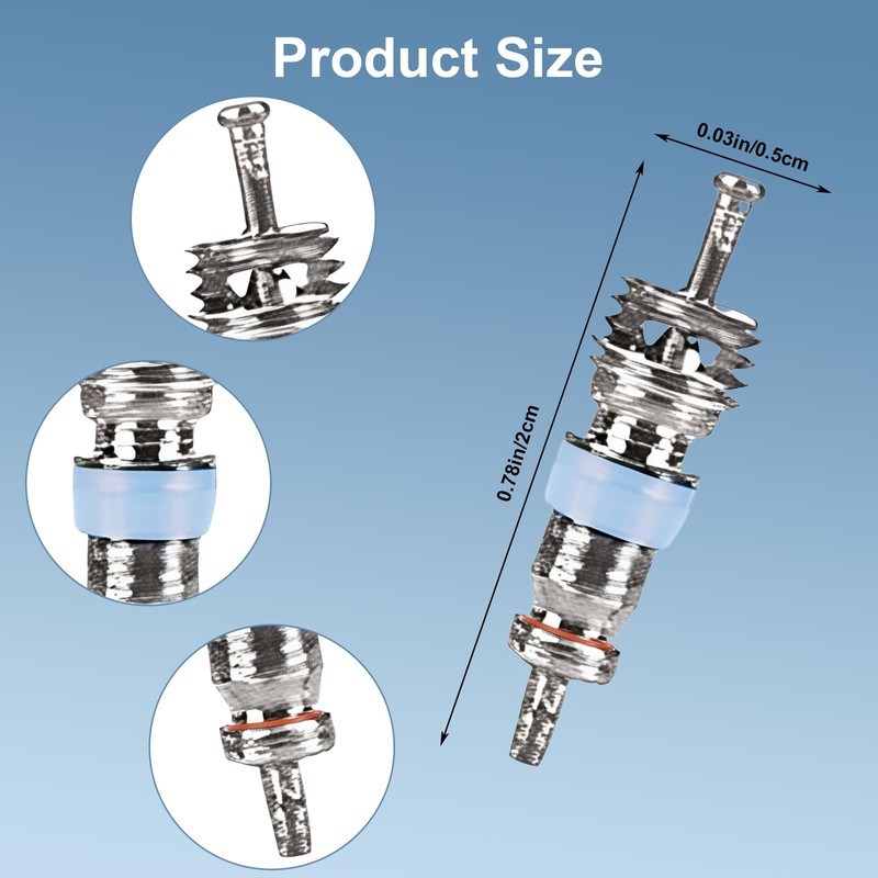 20Pcs Hvac Schrader Valve Core for R32 R22 R410A Refrigerant,