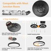 20 Inch LED Flush Mount Ceiling Light, 40W, 4350LM, 3000K/4000K/6000K