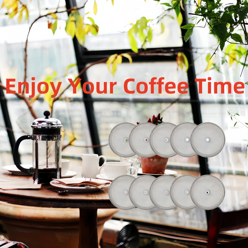 Ruilida 10pcs french press filter screen,Universal 1000 ml, 34 Oz,