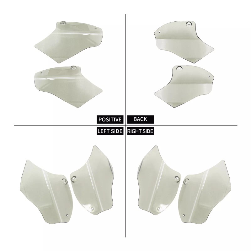 HCMOTORKU Saddle Smoke Heat Shield Air Deflectors Fit For Harley
