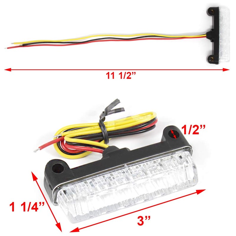 GT-Speed - Smoke Mini Motorcycle LED Rear Taillight Lamp Indicator