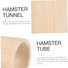 Sosoport Bamboo Hamster Tunnel Chinchilla Hideout Small Pet Activity Toy