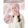 SEAUR Mask Knit One-Piece Hat for Women Winter Warm Ski