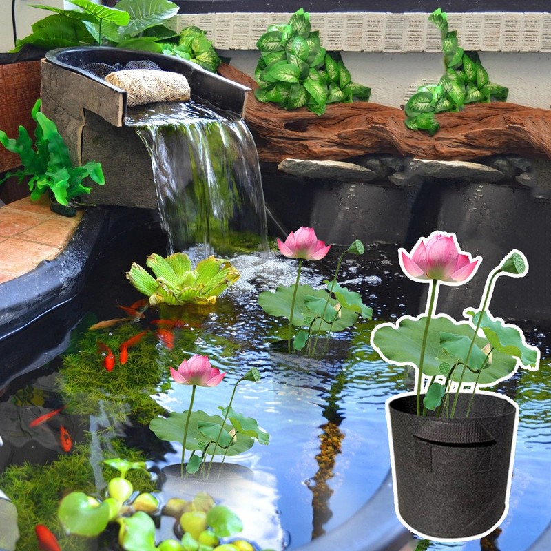 8Pack Lily Plant Pots for Pond, Thickened Nonwoven Plant Fabric