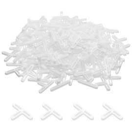sourcing map 200pcs Tile Spacers 4mm Hard Plastic t Type Tiles Leveler Spacer Installation Ceramic Spacing Clips for Wall Floor