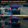 XRIDONSEN 35 inch Traffic Advisor Red Blue Police Lights 48