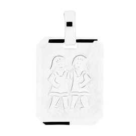 My Gold Gaudino Unisex Zodiac Sign Pendant (Without Chain) Genuine 925 Sterling Silver 21 mm x 12 mm Zodiac Sign Horoscope, Sterling Silver, No Gemstone