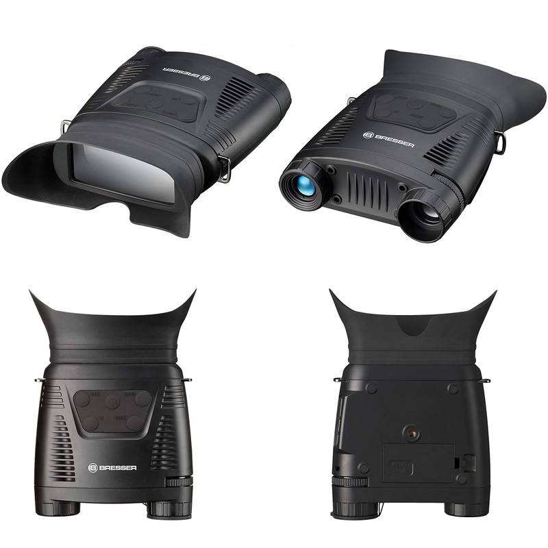 Bresser 1877491 Night Vision Digital NV Binoculars, 3x 130 m
