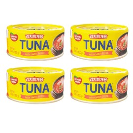 Dongwon Korean Tuna with Kimchi Sauce (4 Pack, Total of 21.16oz)